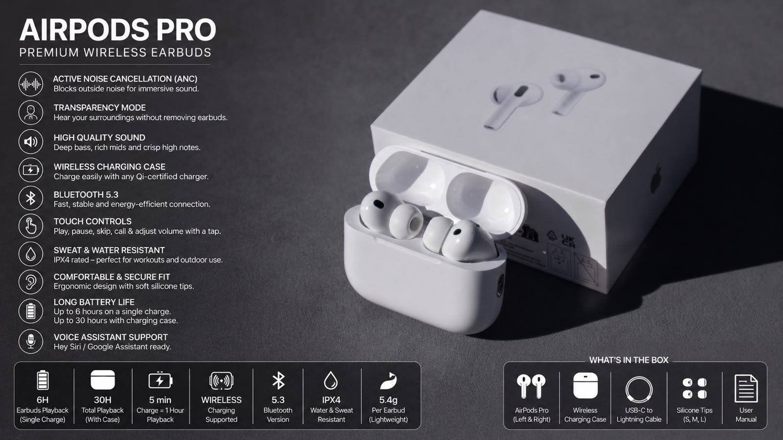 🎧 AirPods Pro 3 (Premium Wireless Earbuds)