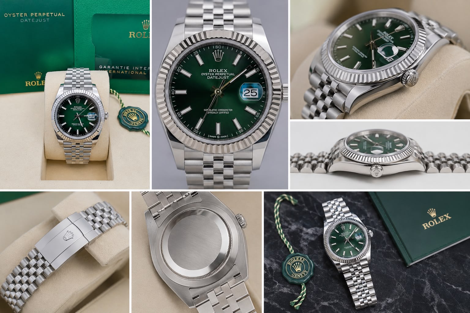 ⌚ Luxury Green Dial Watch ✨ Premium Dial