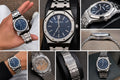 ⌚ Premium Blue Dial Luxury Stainless Steel Watch | Royal Style Design
