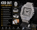 ⌚ Luxury Iced Out Diamond Style Watch
